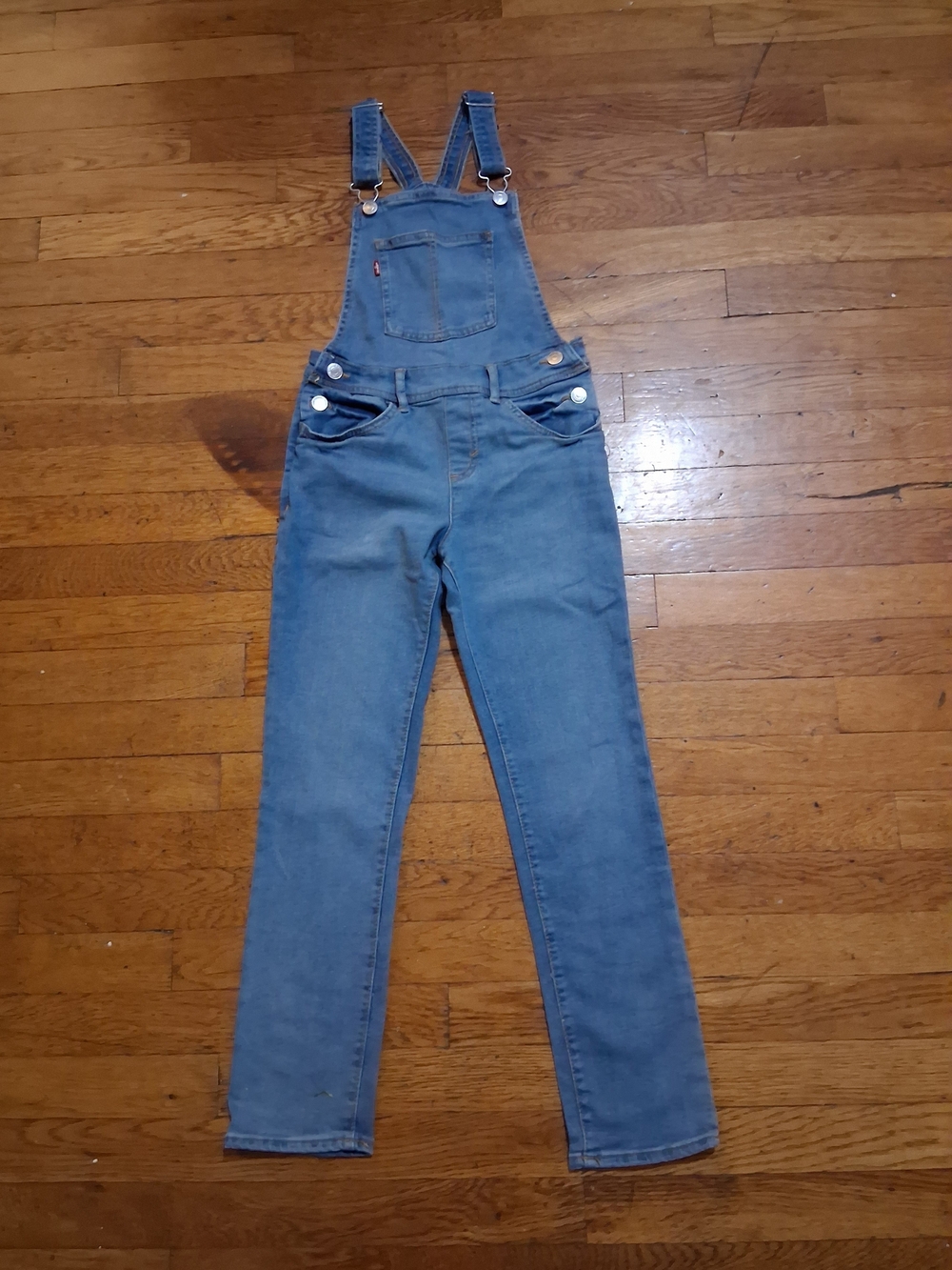 Levi's Blue Kids Denim Overalls with Bib Pocket